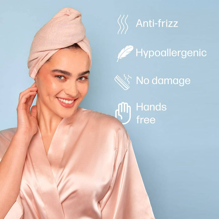 THE BIG SILK - 100% Organic Brushed Silk Hair Towel