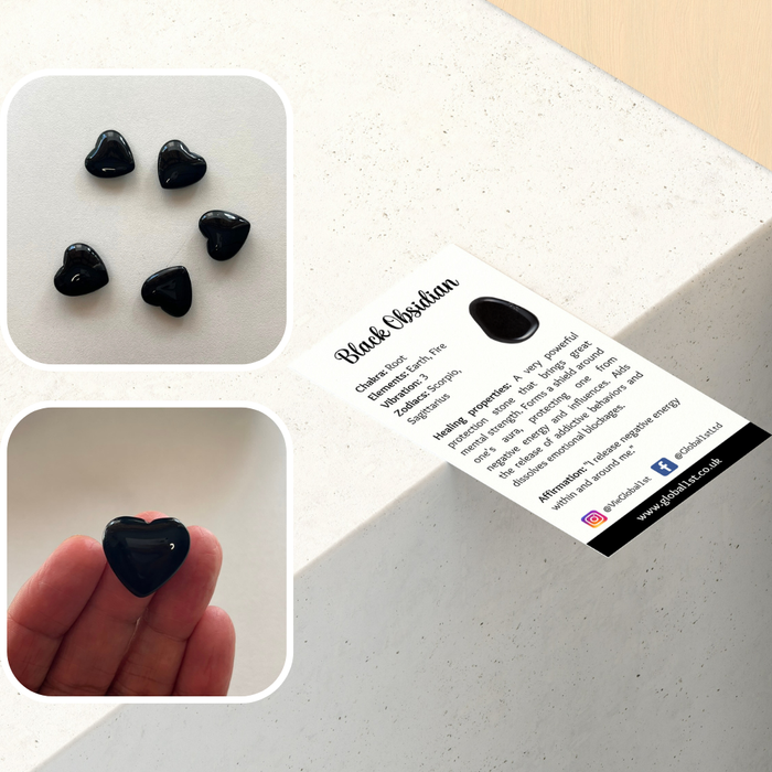 Mini Crystal Heart, 2cm