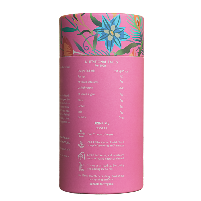 WILD CHAI - Ruby Fort - Herbal Hibiscus Tea | as featured in Vogue & GQ