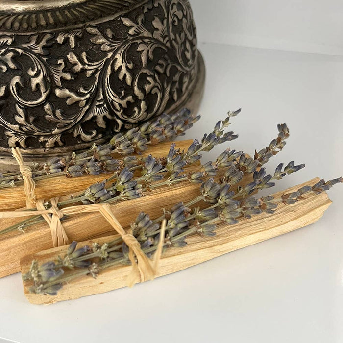 VIE- Mini Smudge Cluster, Palo Santo with Lavender 4"