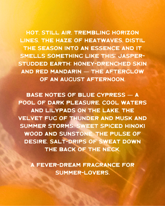 August Nectar Parfum – sun-drenched blend of citrus & woods