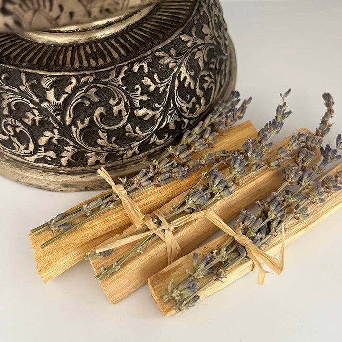 VIE- Mini Smudge Cluster, Palo Santo with Lavender 4"