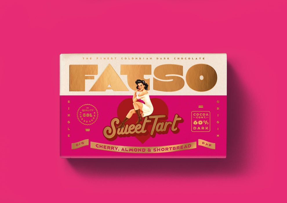 FATSO - SWEET TART 150g - 60% Dark chocolate chunky bar